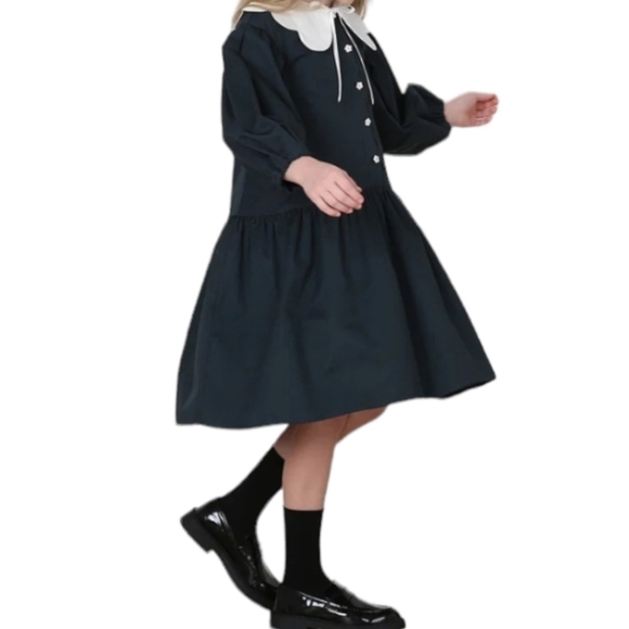 Aisabobo Canada Girl's Selena Dress Black and White Size 12 - Picture 2 of 11